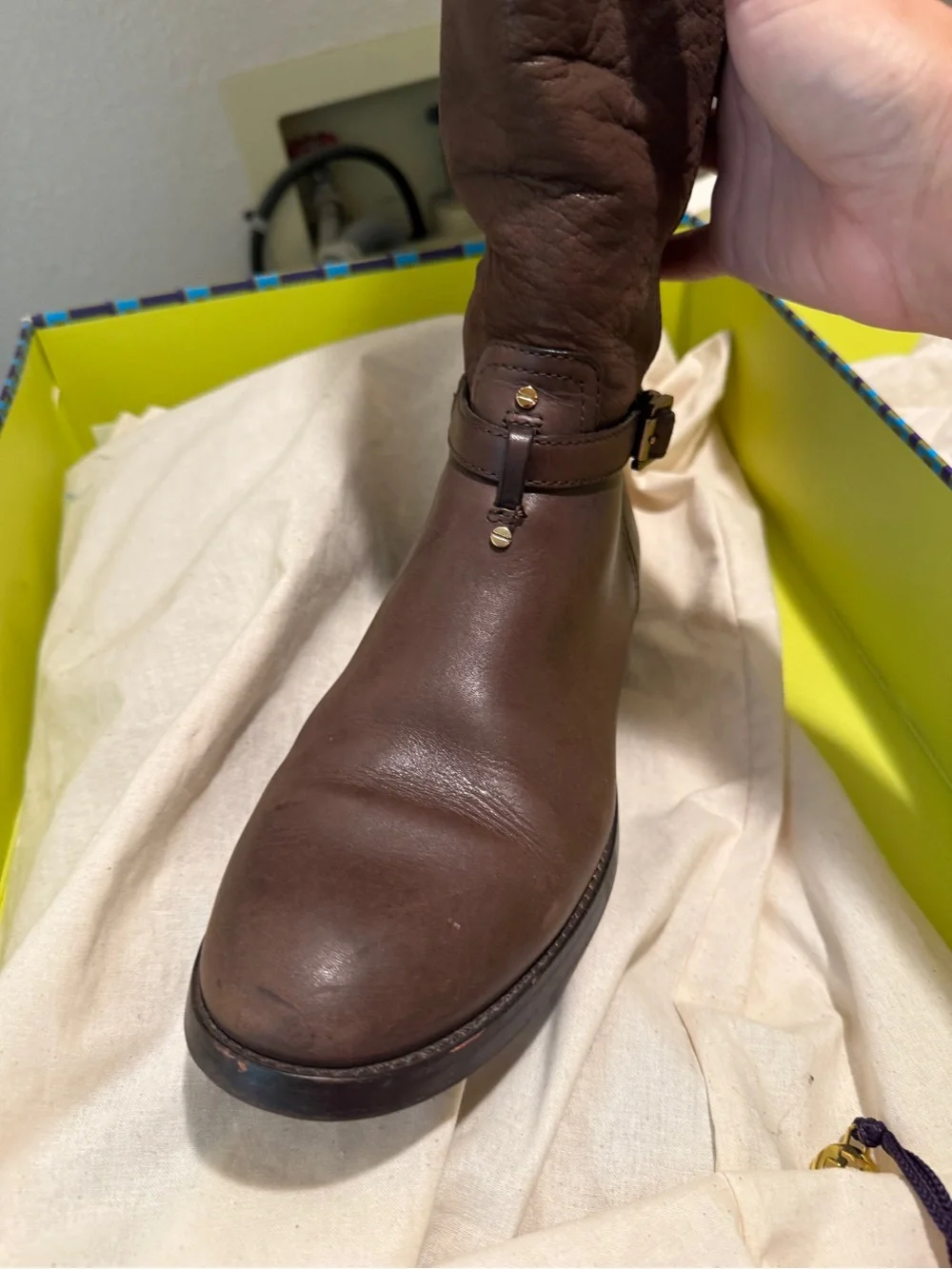 Tory Burch Brown Chocolate Riding Boots